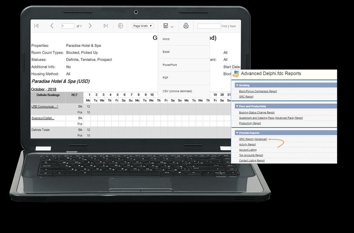 New Grc Report Available In Sales And Event Management Advanced