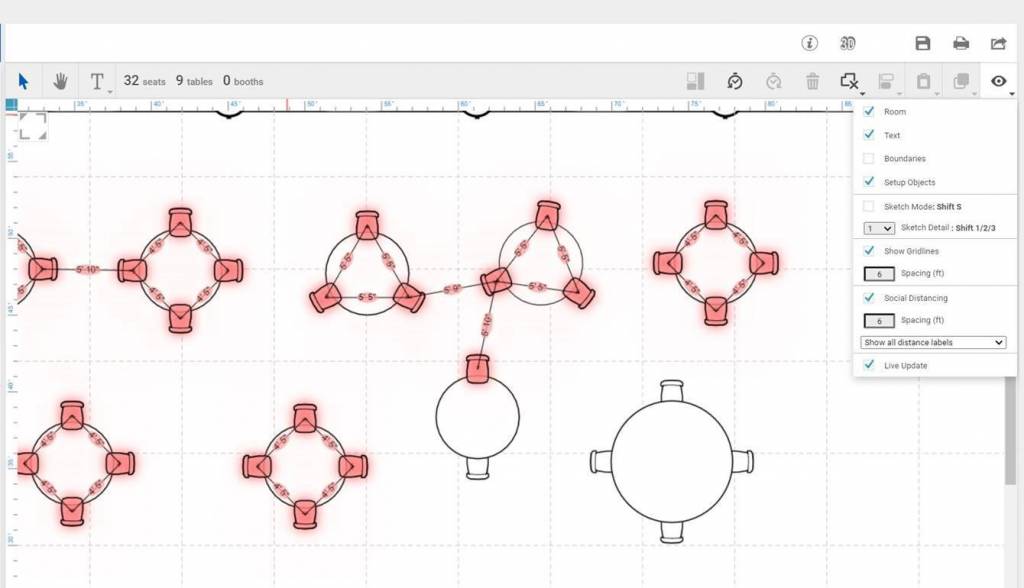 Amadeus Hospitality Diagramming Social Distancing