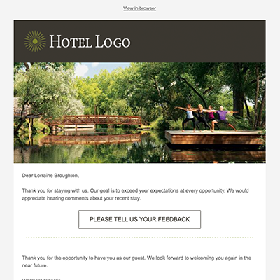 post stay email template