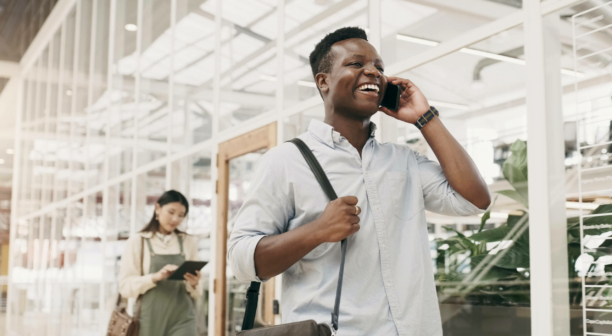 Phone call networking and a black man scaled