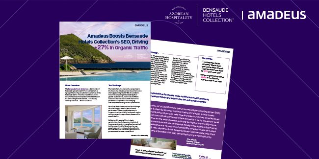 Amadeus boosts Bensaude Hotels Collection's SEO
